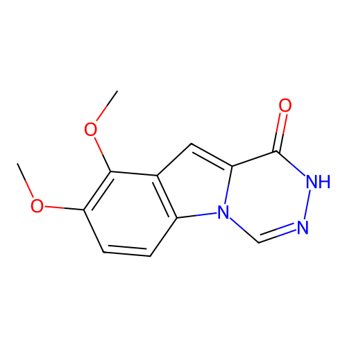 8,9-Dimethoxy[1,2,4]triazino[4,5-a]indol-1-ol structure