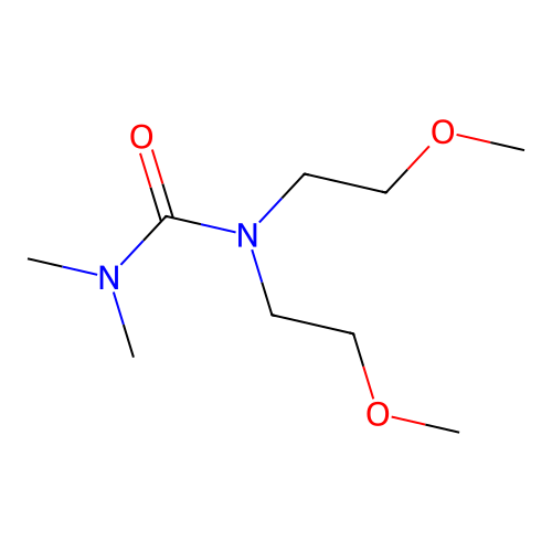 1,1-Bis(2-methoxyethyl)-3,3-dimethylurea structure