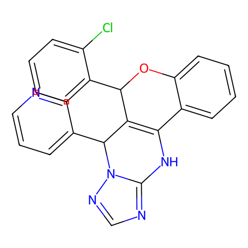 C23H16ClN5O structure
