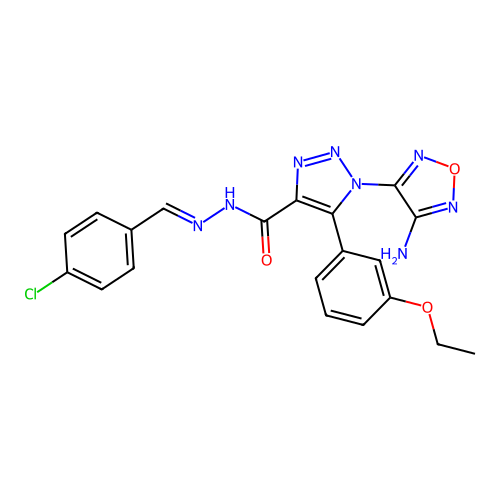C20H17ClN8O3 structure