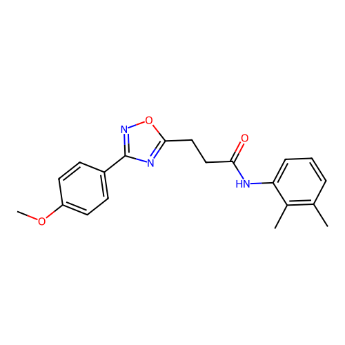 N-(2,3-dimethylphenyl)-3-[3-(4-methoxyphenyl)-1,2,4-oxadiazol-5-yl]propanamide structure