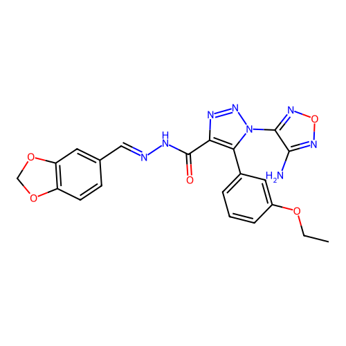 C21H18N8O5 structure