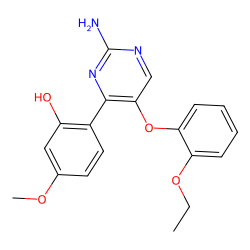 2-(2-Amino-5-(2-ethoxyphenoxy)pyrimidin-4-yl)-5-methoxyphenol structure