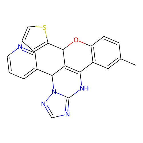 C22H17N5OS structure