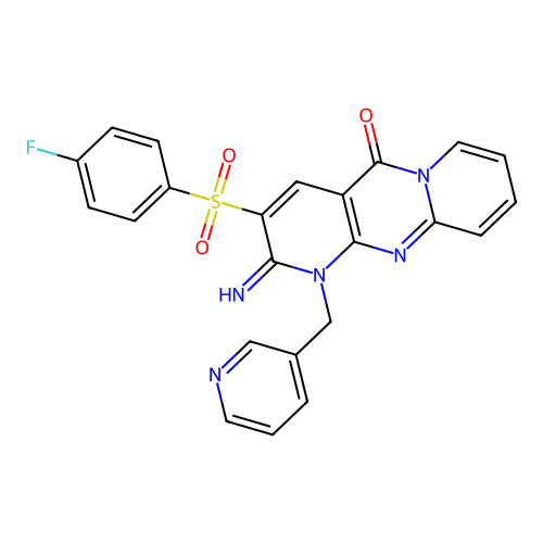 C23H16FN5O3S structure