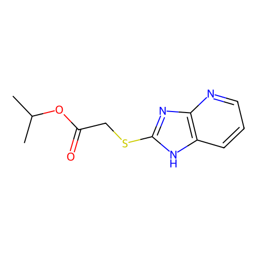 propan-2-yl (1H-imidazo[4,5-b]pyridin-2-ylsulfanyl)acetate structure