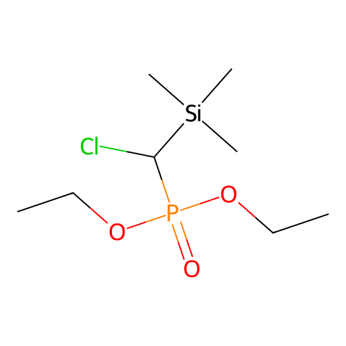 Phosphonic acid, [chloro(trimethylsilyl)methyl]-, diethyl ester structure