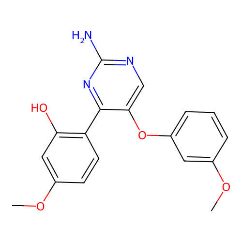 2-[2-Amino-5-(3-methoxyphenoxy)pyrimidin-4-yl]-5-methoxyphenol structure
