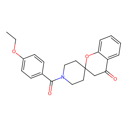 1'-(4-Ethoxybenzoyl)-3,4-dihydrospiro[1-benzopyran-2,4'-piperidine]-4-one structure
