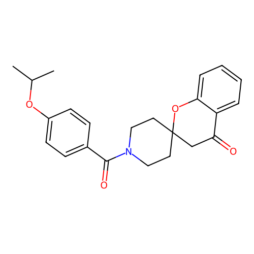 1'-(4-Isopropoxybenzoyl)spiro[chroman-2,4'-piperidin]-4-one structure