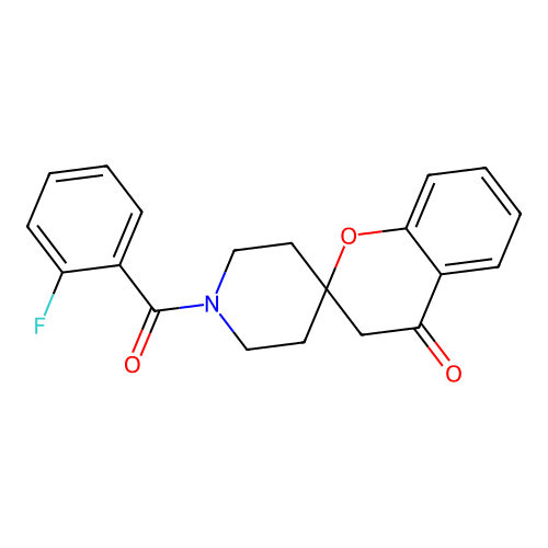 1'-(2-Fluorobenzoyl)spiro[chroman-2,4'-piperidin]-4-one structure
