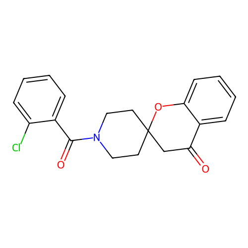 1'-(2-Chlorobenzoyl)spiro[chroman-2,4'-piperidin]-4-one structure