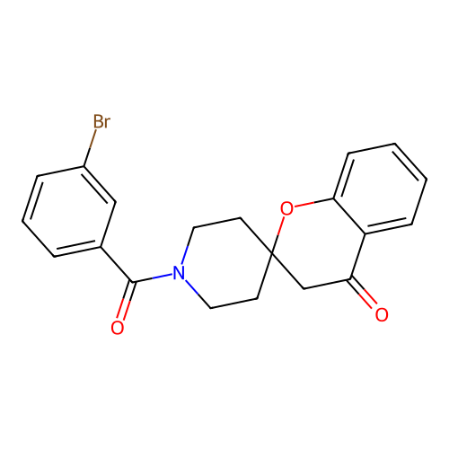 1'-(3-Bromobenzoyl)spiro[chroman-2,4'-piperidin]-4-one structure
