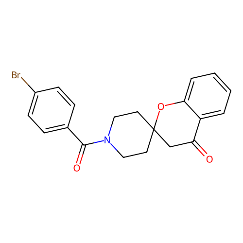 1'-(4-Bromobenzoyl)spiro[chroman-2,4'-piperidin]-4-one structure