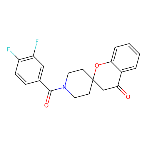 1'-(3,4-Difluorobenzoyl)spiro[chroman-2,4'-piperidin]-4-one structure