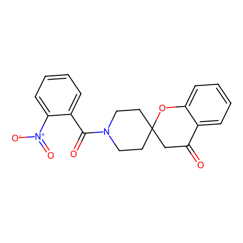 1'-(2-Nitrobenzoyl)spiro[chroman-2,4'-piperidin]-4-one structure