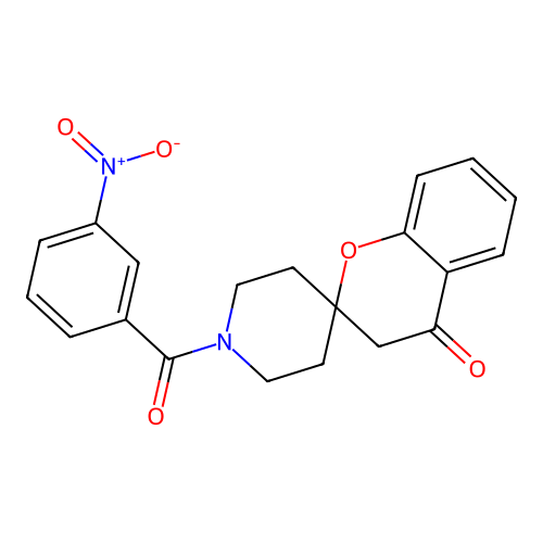 1'-(3-Nitrobenzoyl)spiro[chroman-2,4'-piperidin]-4-one structure