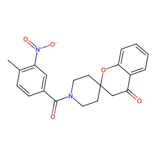1'-(4-Methyl-3-nitrobenzoyl)spiro[chroman-2,4'-piperidin]-4-one structure