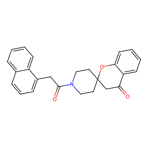 1'-(2-(Naphthalen-1-yl)acetyl)spiro[chroman-2,4'-piperidin]-4-one structure