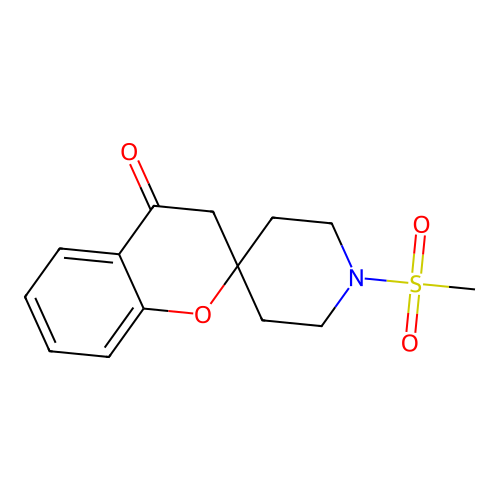1'-Mesylspiro[chroman-2,4'-piperidin]-4-one structure
