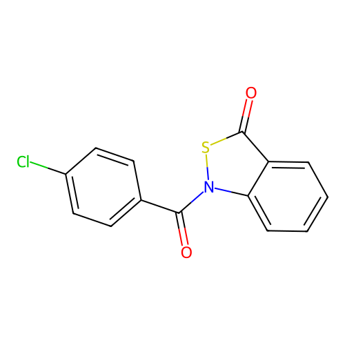 1-(4-Chlorobenzoyl)-1,3-dihydro-2,1-benzothiazol-3-one structure