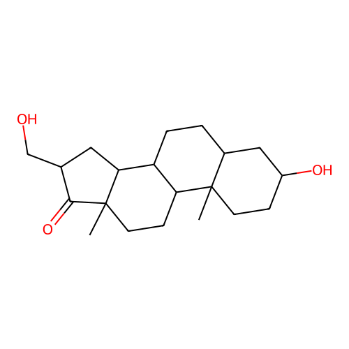 3-Hydroxy-16-(hydroxymethyl)androstan-17-one structure