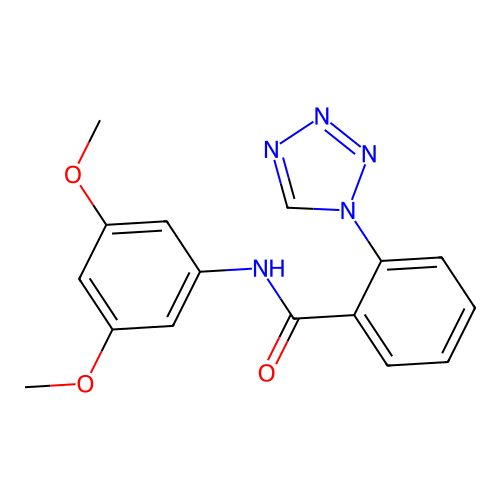 N-(3,5-dimethoxyphenyl)-2-(1H-tetrazol-1-yl)benzamide structure