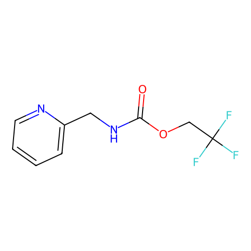 2,2,2-trifluoroethyl N-(pyridin-2-ylmethyl)carbamate structure