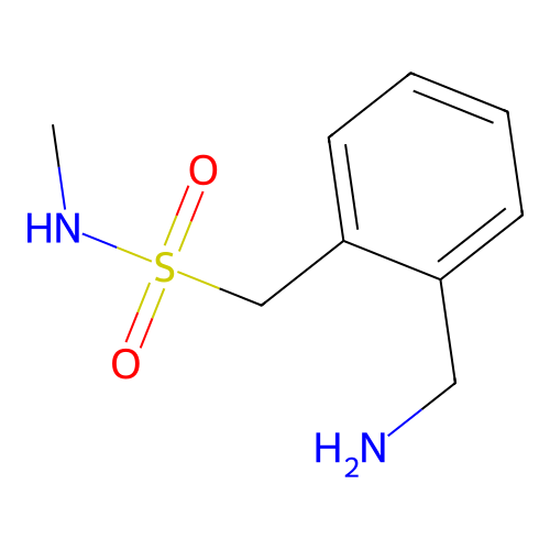 1-(2-(aminomethyl)phenyl)-N-methylmethanesulfonamide structure