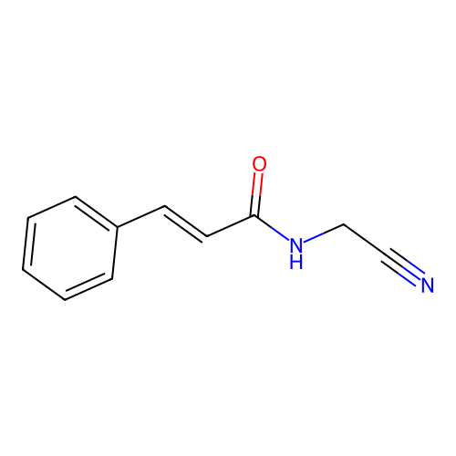 2-Propenamide, N-(cyanomethyl)-3-phenyl- structure