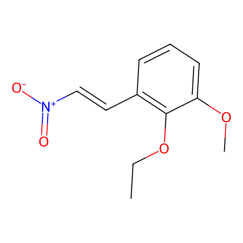2-(2-Ethoxy-3-methoxyphenyl)-1-nitro-ethen structure