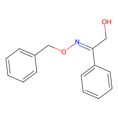 Ethanone, 2-hydroxy-1-phenyl-, O-(phenylmethyl)oxime structure