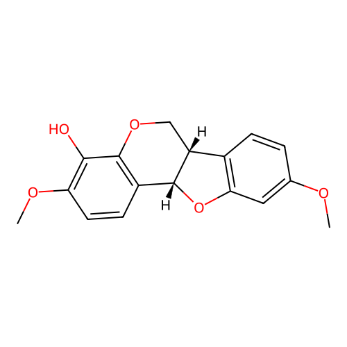 (+)-Melilotocarpan A structure