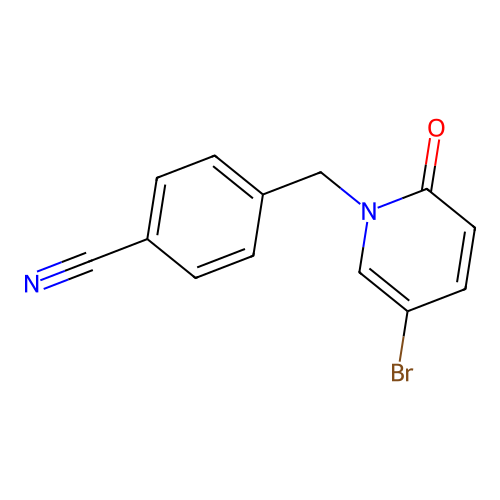 4-((5-Bromo-2-oxopyridin-1(2H)-yl)methyl)benzonitrile structure