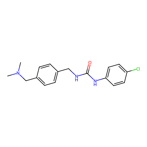 1-(4-Chlorophenyl)-3-([4-[(dimethylamino)methyl]phenyl]methyl)urea structure