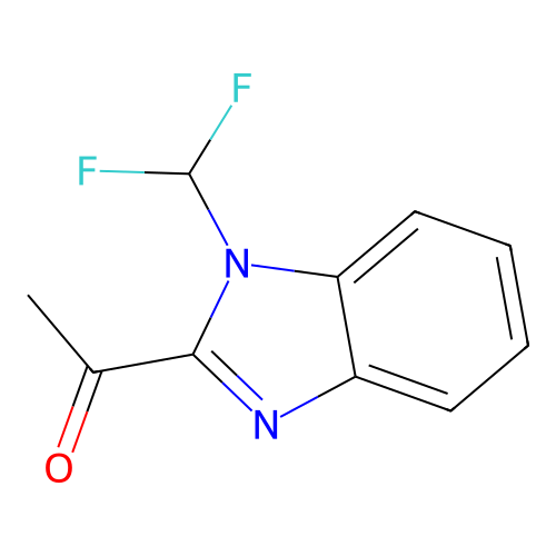 1-[1-(difluoromethyl)-1H-1,3-benzodiazol-2-yl]ethan-1-one structure
