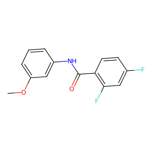 2,4-difluoro-N-(3-methoxyphenyl)benzamide structure
