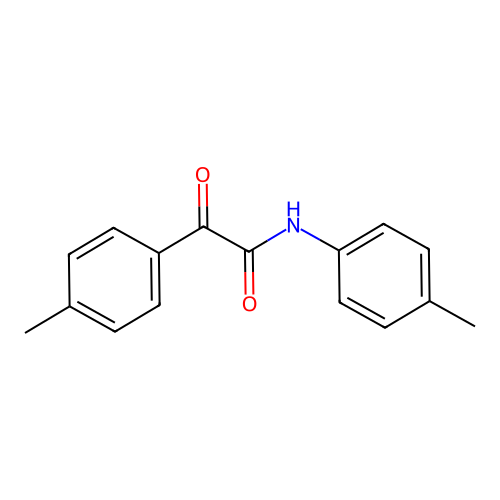 N,2-bis(4-methylphenyl)-2-oxoacetamide structure