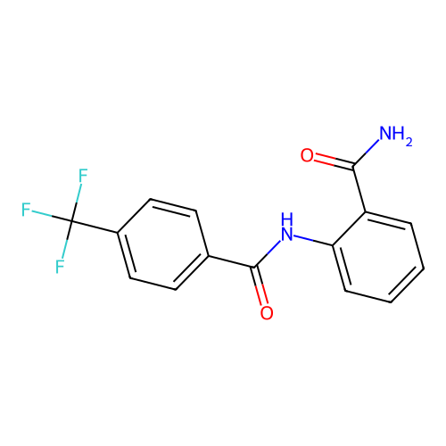2-[4-(Trifluoromethyl)benzamido]benzamide structure