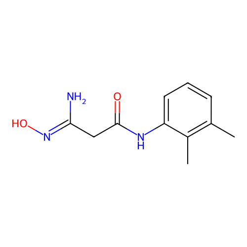 N-(2,3-dimethylphenyl)-2-(N'-hydroxycarbamimidoyl)acetamide structure