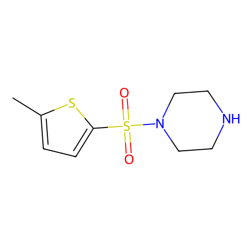1-[(5-Methylthiophen-2-yl)sulfonyl]piperazine structure