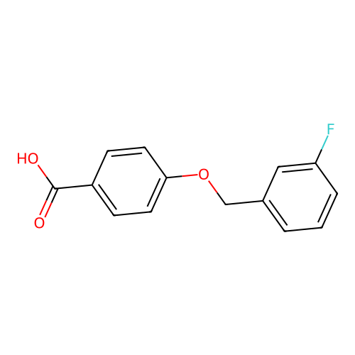 4-(3-Fluorobenzyloxy)benzoic acid structure