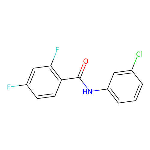 N-(3-chlorophenyl)-2,4-difluorobenzamide structure