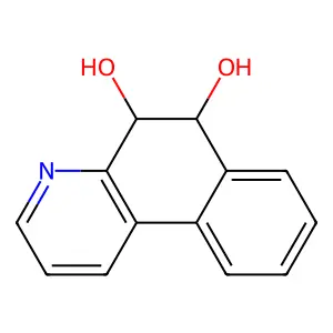 Benzo(f)quinoline-5,6-diol, 5,6-dihydro- structure