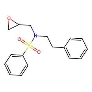 Benzenesulfonamide, N-(oxiranylmethyl)-N-(2-phenylethyl)- structure