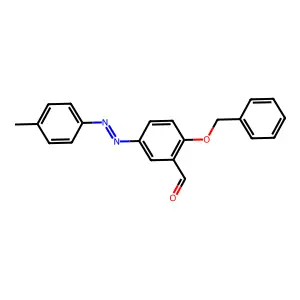 4-Methyl-3'-formyl-4'-benzyloxyazobenzene structure
