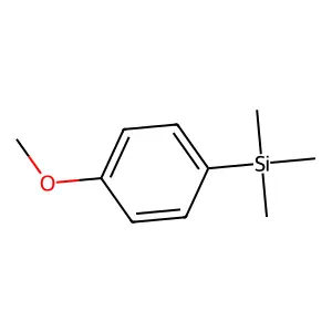 Silane, (4-methoxyphenyl)trimethyl- structure