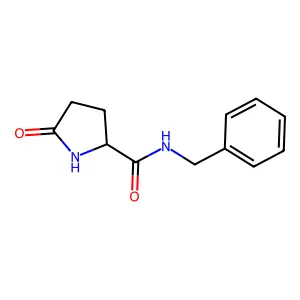 Pyroglutamylbenzylamide structure