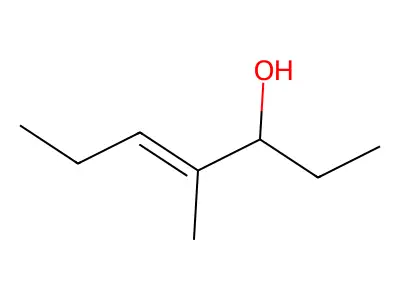 4-Methylhept-4-EN-3-OL structure