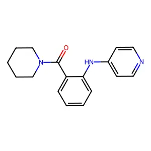1-Piperidinyl(2-(4-pyridinylamino)phenyl)methanone structure
